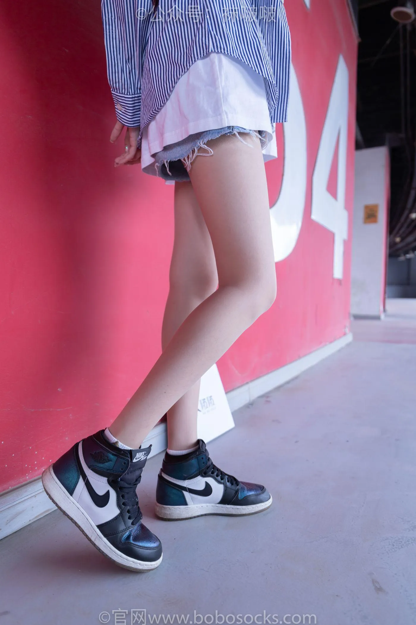 [BoBoSocks袜啵啵]NO.011 稚予-AJ、白色短棉袜、肉丝 [139P]插图7